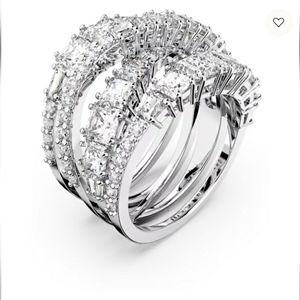 SWAROVSKI crystals twist wrap ring